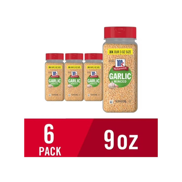6 Pack McCormick Kosher Minced Garlic