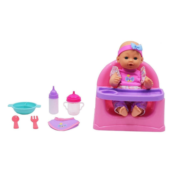 Dream Collection: Feeding Fun Doll Set w/ 12-In Baby Doll
