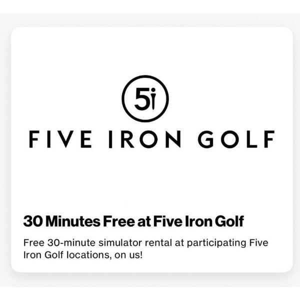 Free 30 Minutes Simulator Session At Five Iron Golf (locations In NYC) – My Verizon App!