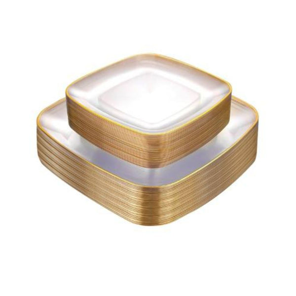 50-Pcs Plastic Plates