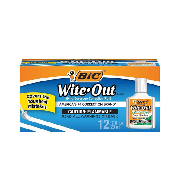 12-Count BIC Wite Out Extra Coverage