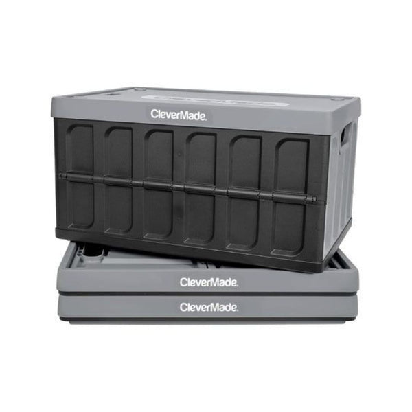 3 CleverMade Collapsible Storage Bins with Lids