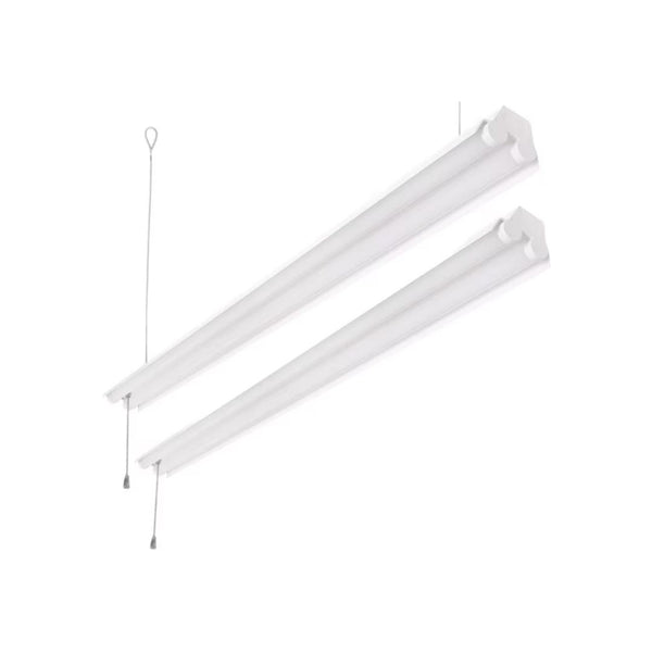 2-Pack Hyper Tough 4 ft 5000 Lumen LED Shop Light