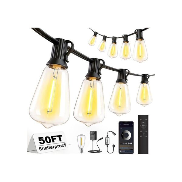 50Ft Outdoor Waterproof String Lights