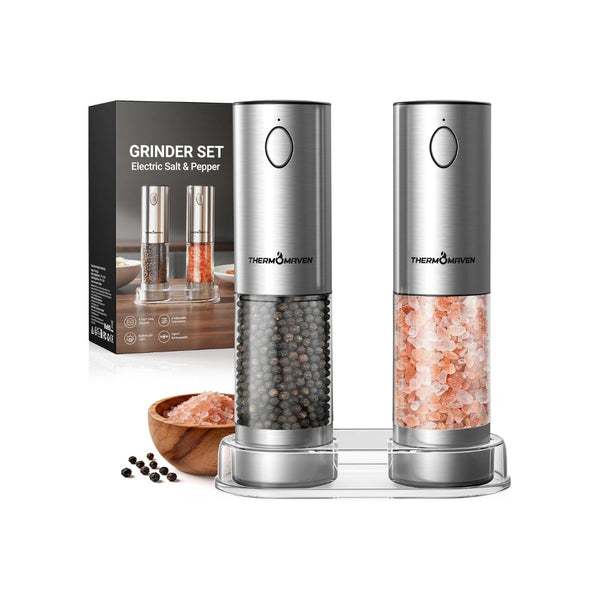 ThermoMaven Electric Salt and Pepper Grinder Set