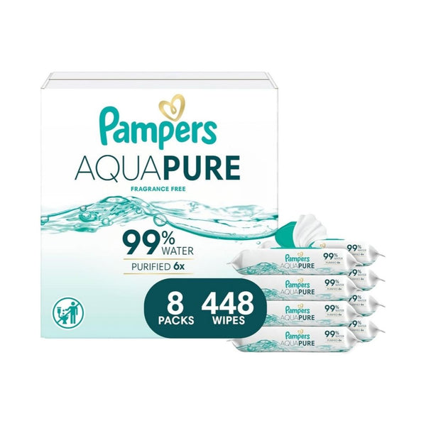 448 Pampers Aqua Pure Baby Wipes