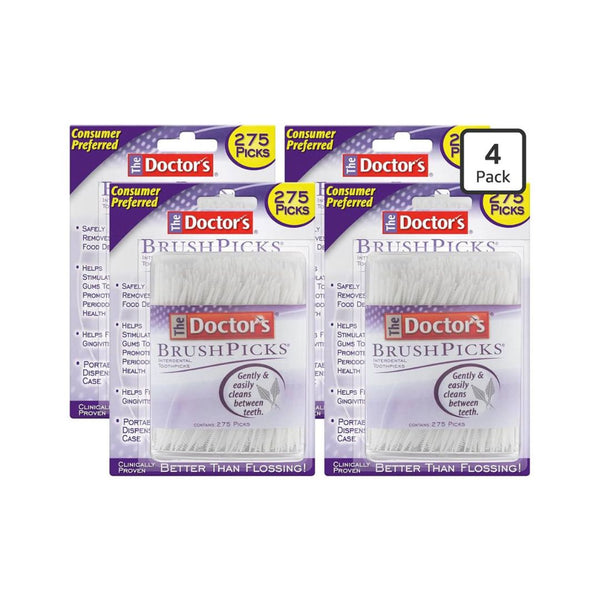 1,100 Pcs The Doctor's BrushPicks Interdental Toothpicks
