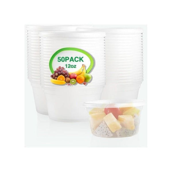 50 Deli Food Storage Containers with Lids