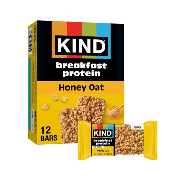 12 KIND Breakfast Protein Bars, Honey Oat