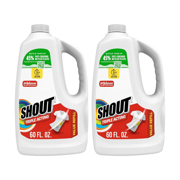Pack of 2 Shout Active Enzyme Laundry Stain Remover Spray