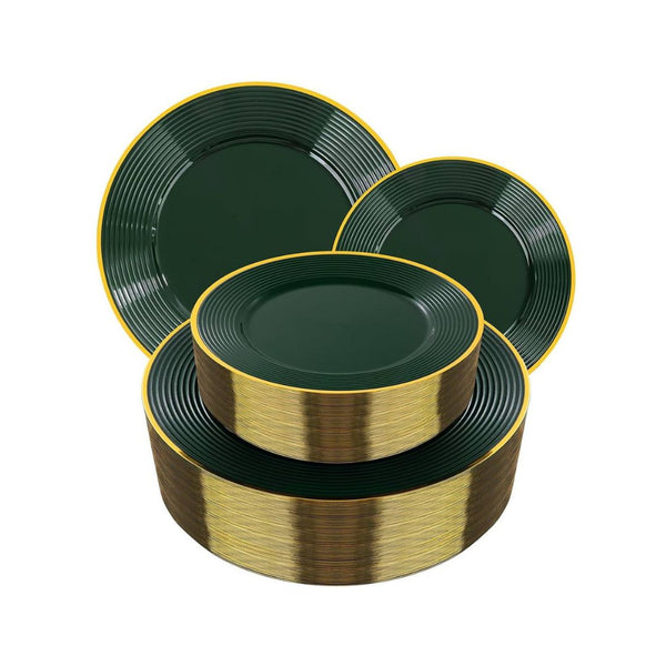 100-PCS Plastic Plates