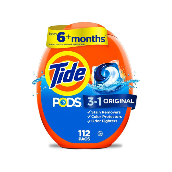 3 Tubs of 112 Tide PODS Laundry Detergent Pacs