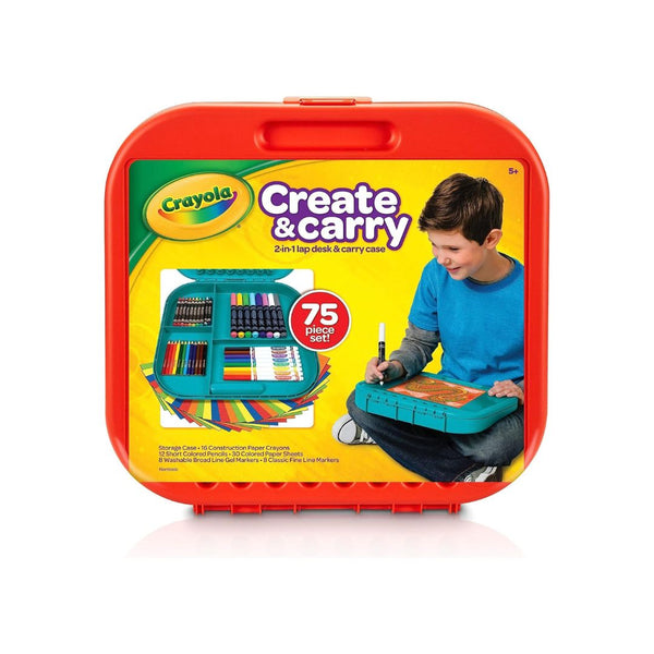 Crayola Create ‘N Carry Travel Art Set for Kids (75pcs)