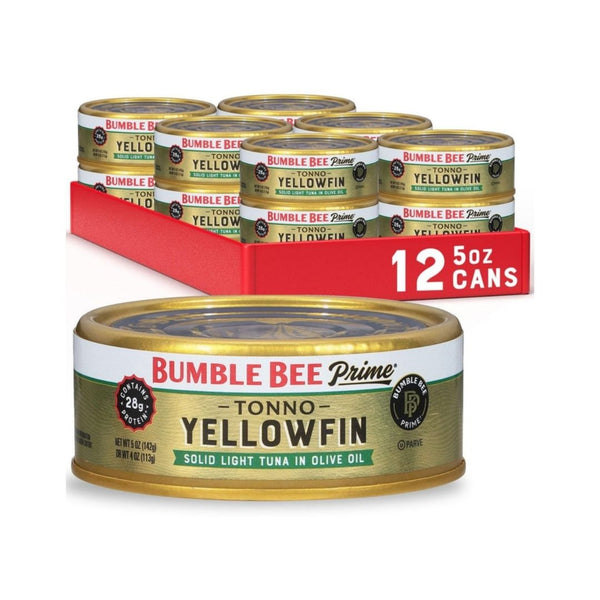 12 Cans Bumble Bee Prime Tonno Tuna In Olive Oil