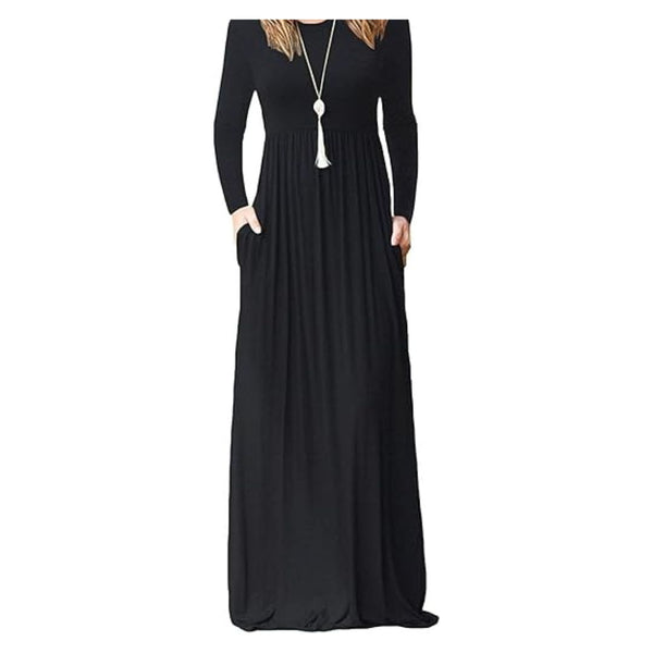 Womens Long Sleeve Maxi Dress