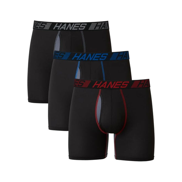 3-Pack Hanes Men’s Underwear Boxer Briefs