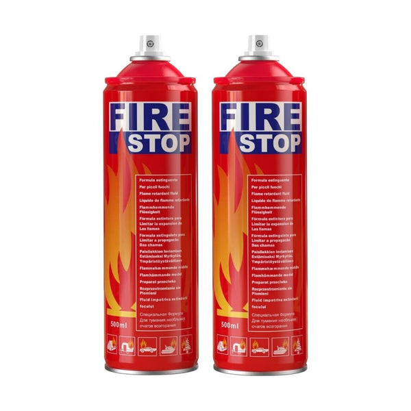 2-Pack Aerosol Spray Fire Extinguishers