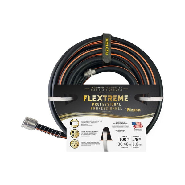 Flexon Flextreme Pro 5/8-In x 100ft Rubber Garden Hose