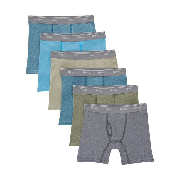 6 Hanes Boys’ Originals Boxer Briefs