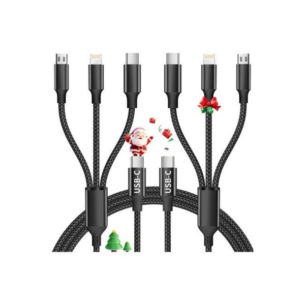 2-Pack 3-in-1 Multi Charging Cable
