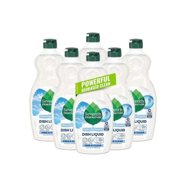 6 Bottles Seventh Generation Liquid Dish Soap