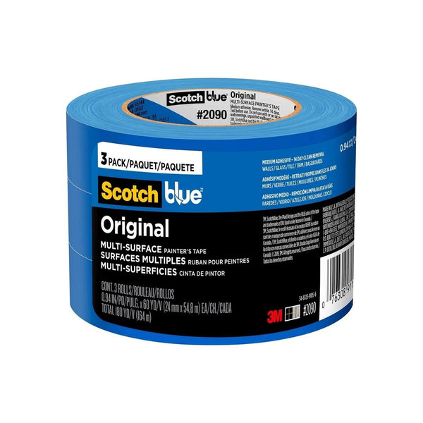3 Rolls ScotchBlue Original Multi-Surface Painters Tape