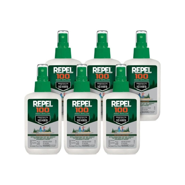 6-Pack Repel 100 Mosquito & Insect Repellent