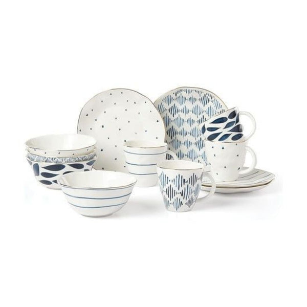 12 Piece Lenox Blue Bay Dessert Set