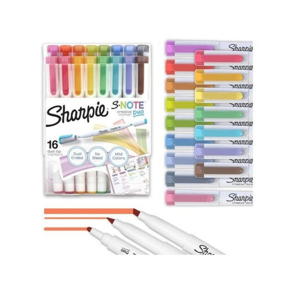 16 Sharpie S-Note Dual-Tip Highlighters