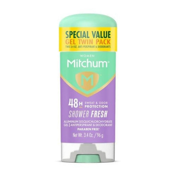 2 Mitchum Shower Fresh Antiperspirant Gel Sticks