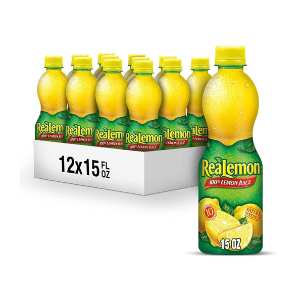 12 Bottles of ReaLemon 100% Lemon Juice