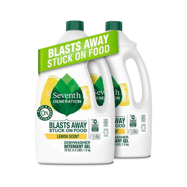 2-Pack Seventh Generation Dishwasher Detergent Gel