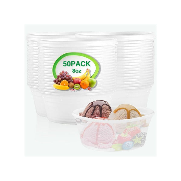 50-Pack Deli Food Containers with Lids