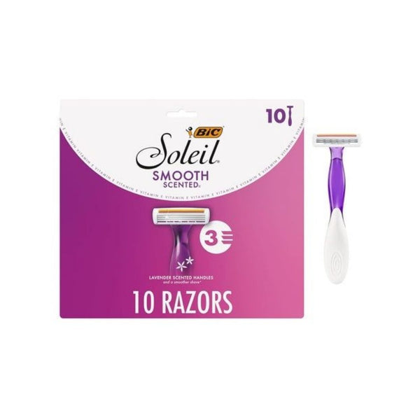 10 BIC Soleil 3 Disposable Razors for Women