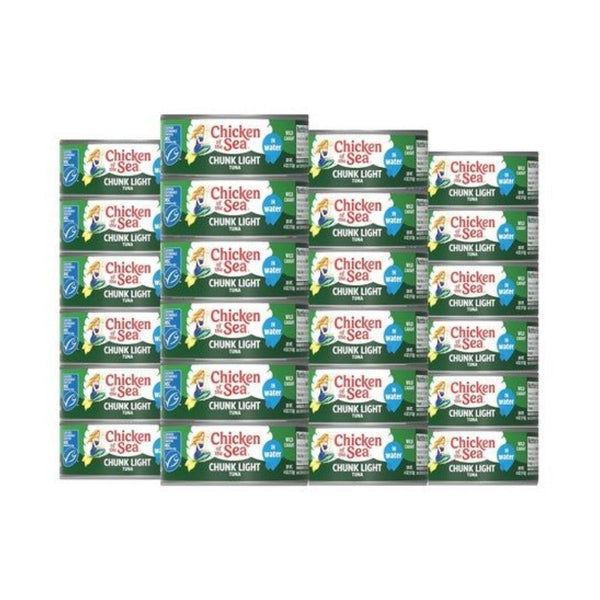24 Cans Chicken of the Sea Wild Caught Chunk Light Tuna