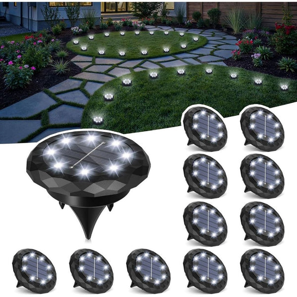 12 Pack Small Solar Ground Lights