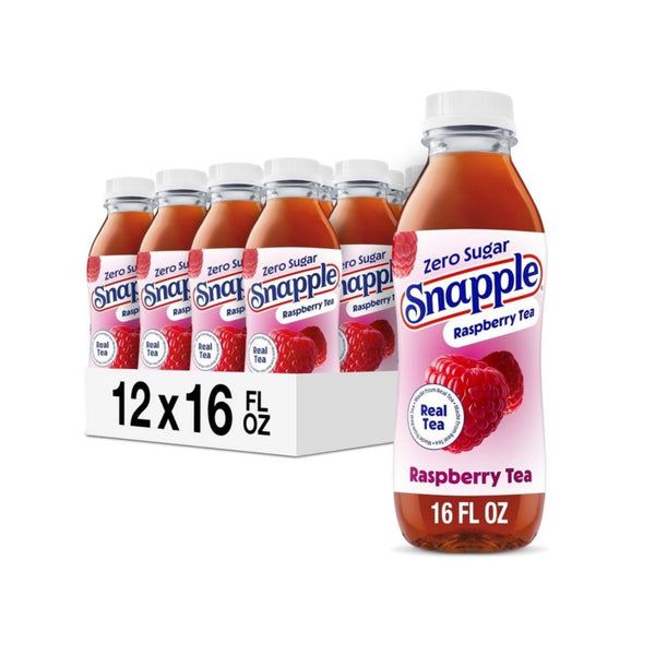 12 Bottles Snapple Zero Sugar Raspberry Tea