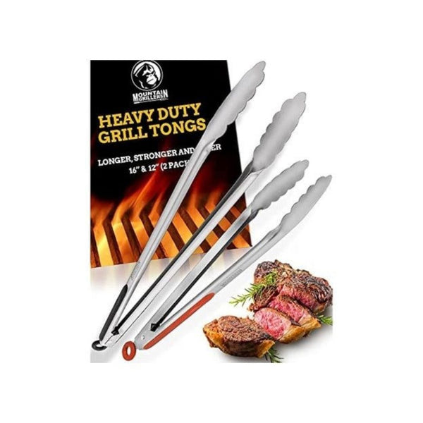 2 Piece Mountain Grillers BBQ Tong Set