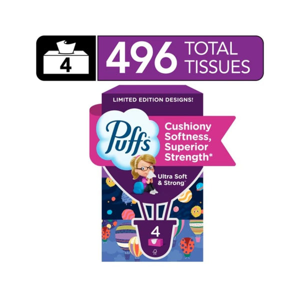 4 Rectangle Boxes of Puffs Ultra Soft Facial Tissues + Get $2 Walmart Cash!