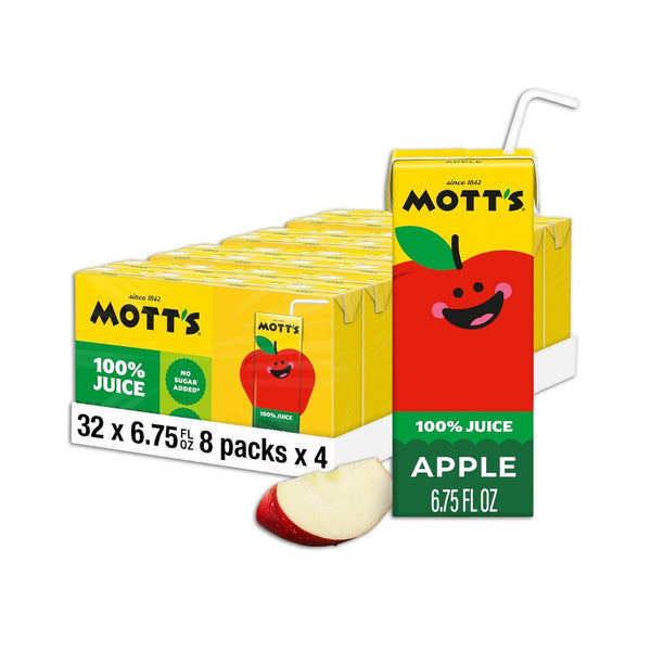 32 Count Mott’s 100% Original Apple Juice