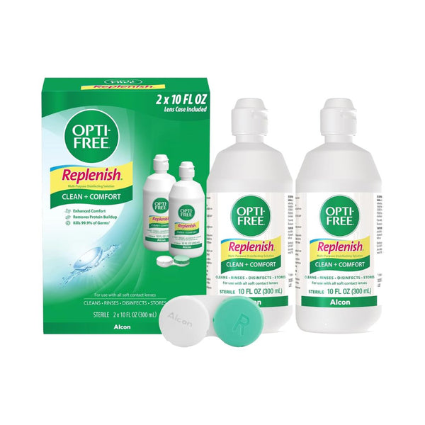 2-Pack OPTI-FREE Replenish Multi-Purpose Contact Lens Solution
