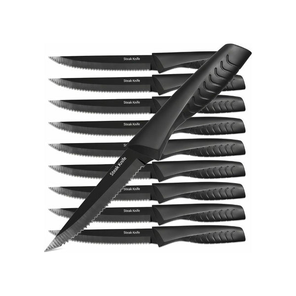 Set of 10 Serrated Steak Knife Set