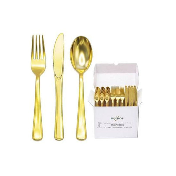 153 Pack Disposable Plastic Silverware