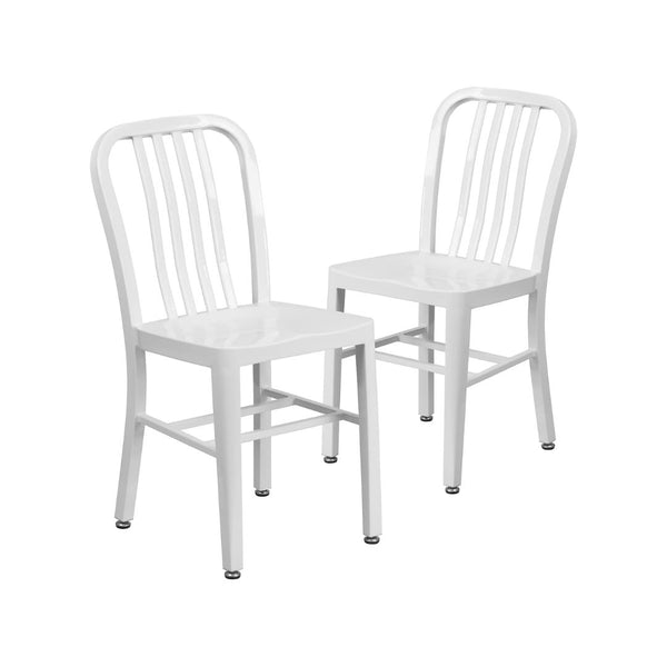 2-Pack Flash Furniture Metal Indoor-Outdoor Chairs