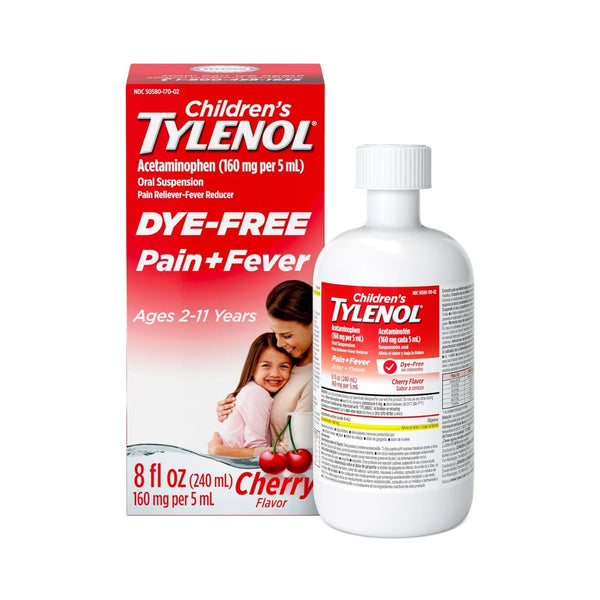 Children’s Tylenol Dye-Free Acetaminophen, Cherry