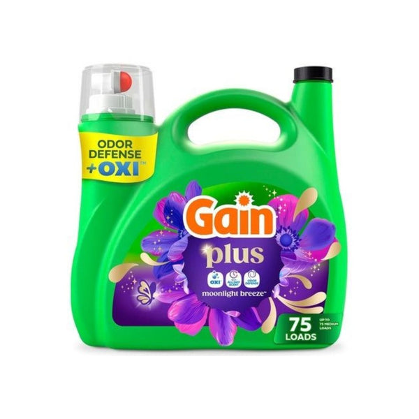 75 Loads Gain Plus Moonlight Breeze Liquid Laundry Detergent