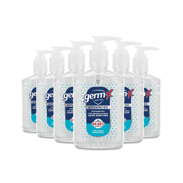 6 Bottles of Germ-X Advanced Hand Sanitizer