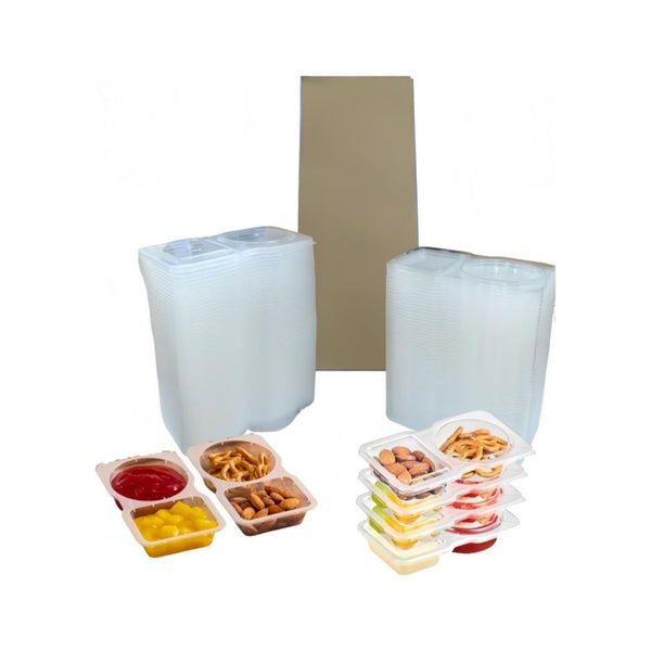 50-Pack Snack Containers with Lids