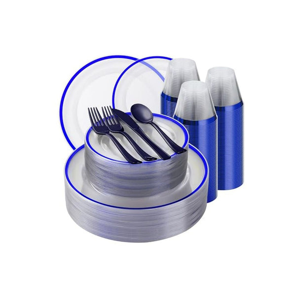 350 Piece Plastic Dinnerware Set