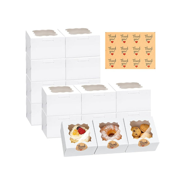 32 Pcs Cookie Boxes with Window